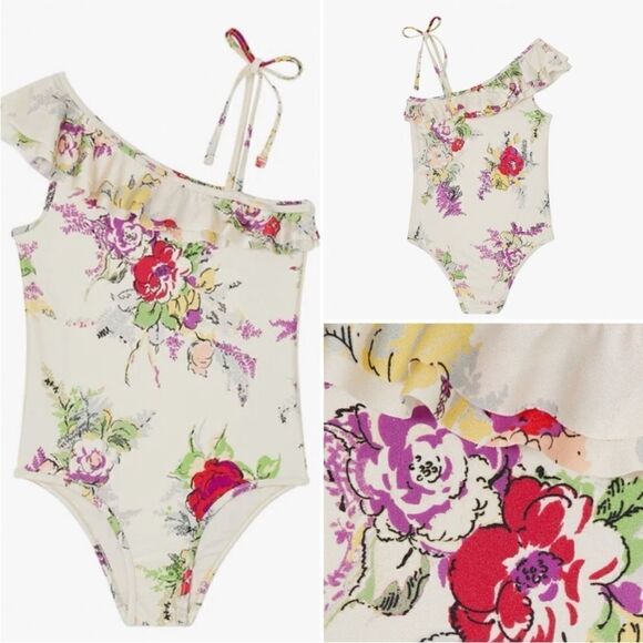 NWT ZIMMERMAN Girls Clover Frill One Piece Swimsuit - Picture 3 of 7